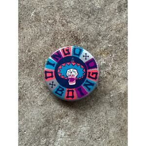 VTG 1986 Oingo Boingo New Wave Band Lapel Pin 1.25" Badge